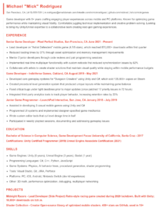 Game Developer Resume Examples & Templates 2025 - Resume.AI
