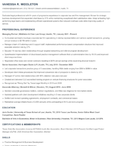 Managing Partner (Law Firm) Resume Examples & Templates 2025 - Resume.AI