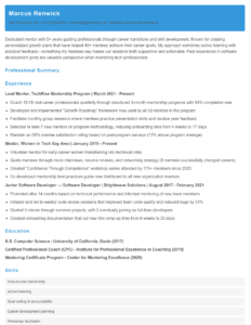 Mentor Resume Examples & Templates 2025 - Resume.AI